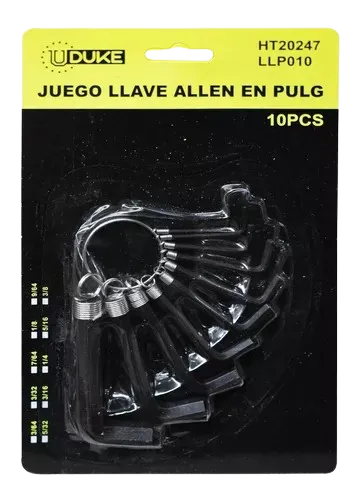 Llave Bristol Jgo 10Pzs Uduke Pulg