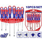 Emtop Destornillador 10Pcs Cr-V