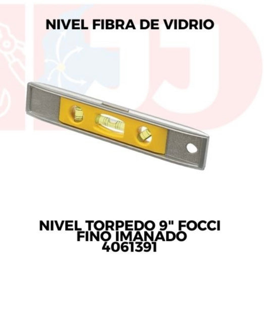 Nivel Torpedo 9" Focci Fino Imanado