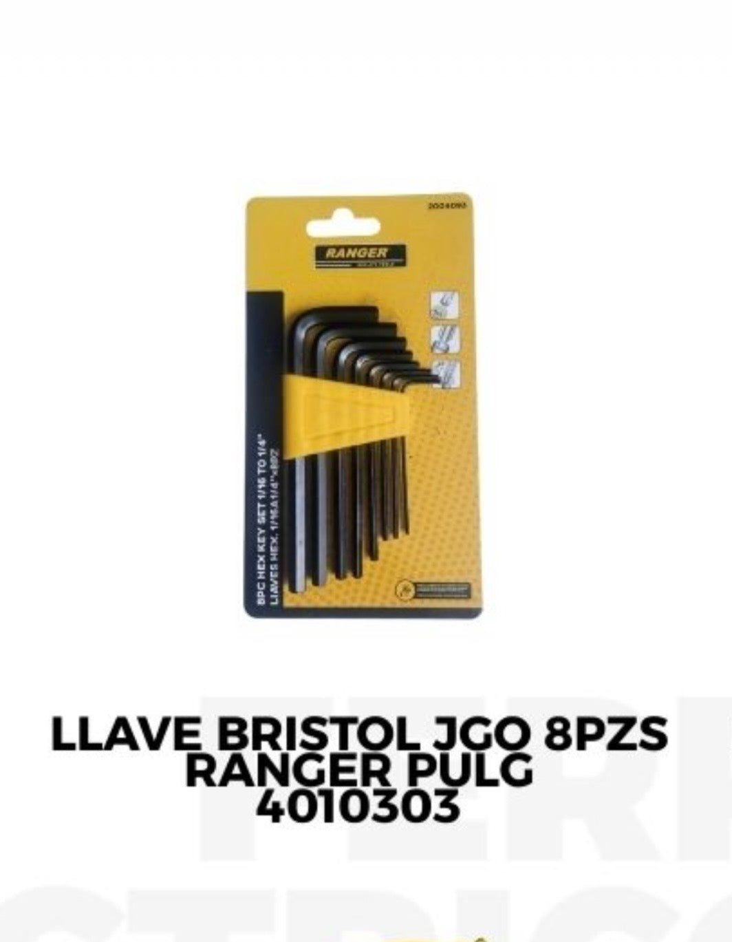Llave Bristol Jgo 8Pzs Ranger Milimetrica