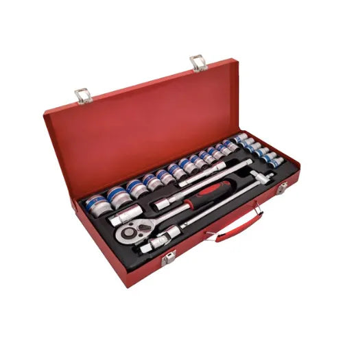 Rachet 1/2" Juego X24 Pzs Caja Metalica
