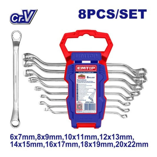 Emtop Llave Tacon 8Pcs